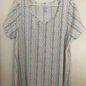 Red and Blue Star & Stripped Classic Tee